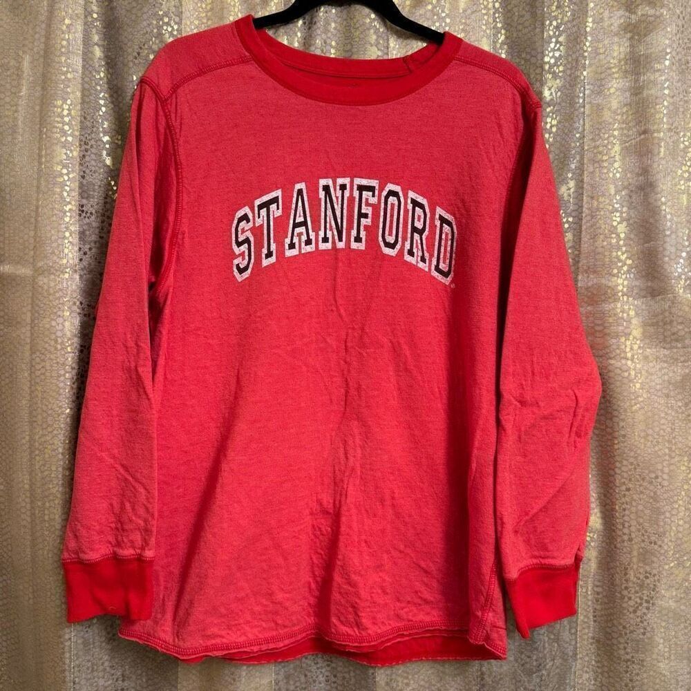 The Original Retro Brand Stanford Red Long Sleeve T Shirt Large Womens